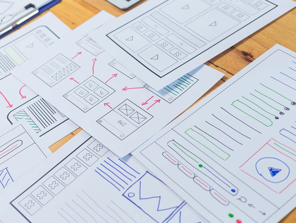 Custom Website Mockup Drawings