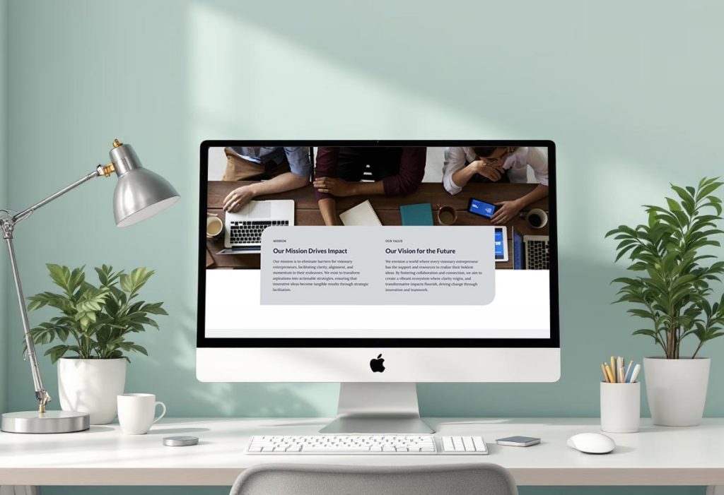 jamn-services-cta-2 Desktop computer with Tranquillo Solutions website